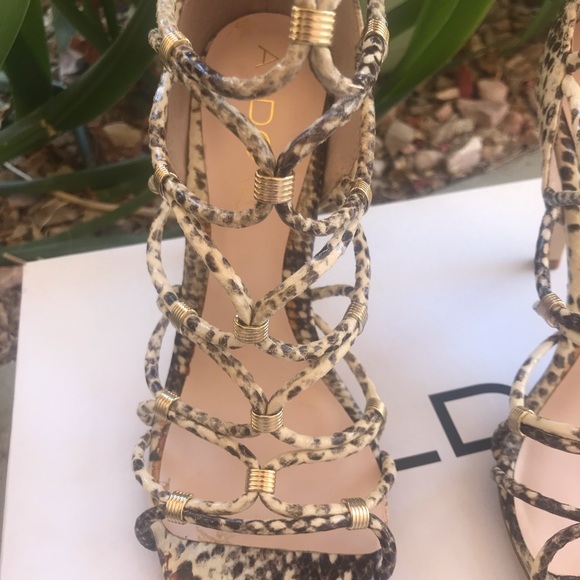 ALDO PETERBELL Snakeskin Heels - Picture 6 of 10